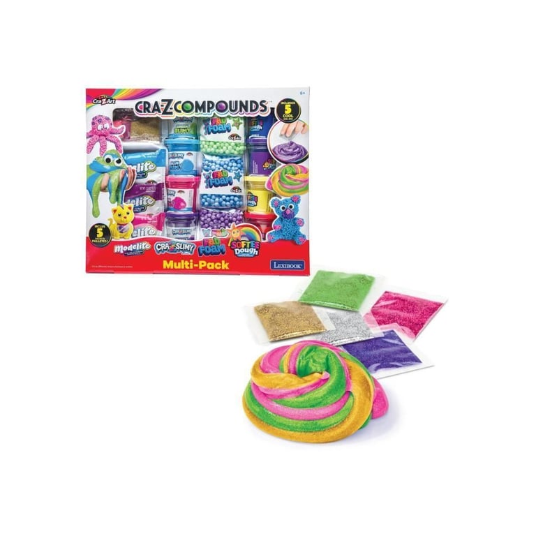 LEXIBOOK Kit de différentes textures élastiques à modeler