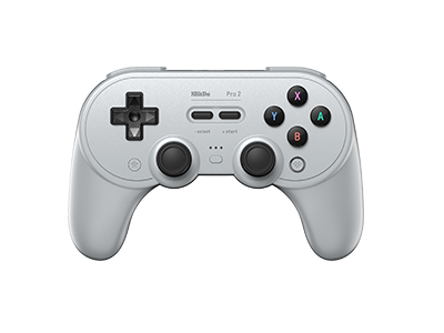 8Bitdo Pro2 Gris Bluetooth/USB Manette de jeu Analogique/Numérique Nintendo Switch, Nintendo Switch Lite, PC