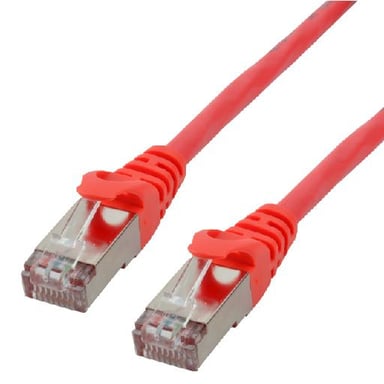 MCL FCC6ABMSHF-0.5M/R cable de red Rojo 0,5 m Cat6a S/FTP (S-STP)