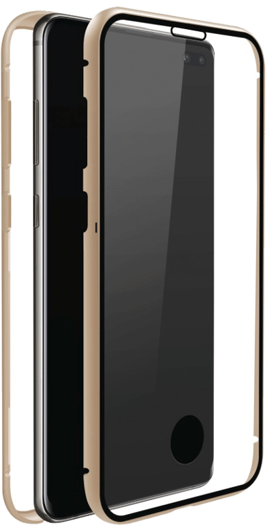 Coque de protection 360° Glass pour Samsung Galaxy S10, or