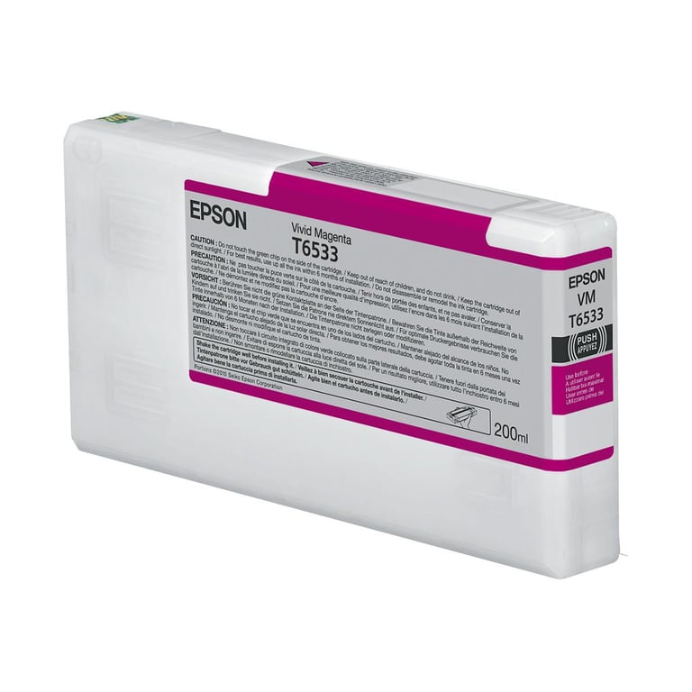 Epson T6533 Vivid Magenta Ink Cartridge (200ml) cartouche d'encre 1 pièce(s) Original Magenta vif - Neuf