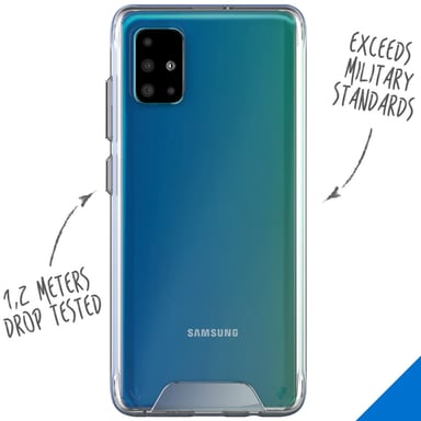 Accezz Coque Xtreme Impact pour Samsung Galaxy A51 - Transparent