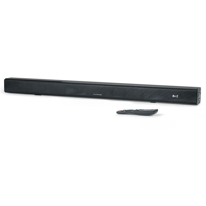 Thomson Barre De Son - Noire - Bluetooth 5.3, 120W, Entrée TV Arc/Cec, Usb, Égaliseur, Télécommande, Alim. 230V