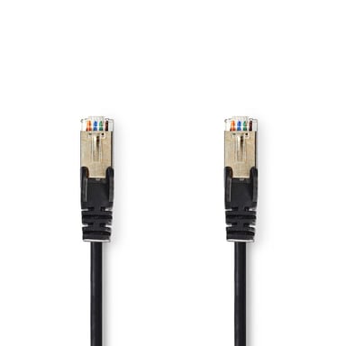 Nedis CCGP85121BK05 câble de réseau Noir 0,5 m Cat5e SF/UTP (S-FTP)