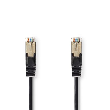 NEDIS Cable de red Cat 5e SF/UTP - RJ45 Macho - RJ45 Macho - 0,5 m - Negro