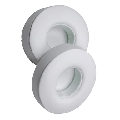 2 Cuscinetti Auricolari di Ricambio in Pelle Proteica Compatibili con Cuffie Beats Solo 2 e Solo 3 White