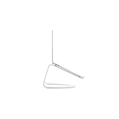 Support pour MacBook Curve Réglable en Aluminium Blanc