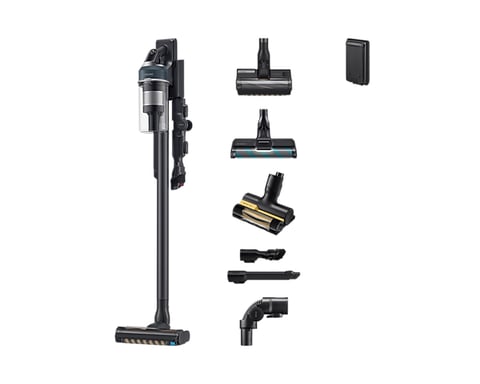 Samsung VS20C8524TB Aspirateur-balai 2 en 1 Batterie Sec Filtre allergène, UltraFine Sans sac 510 W Noir, Bleu