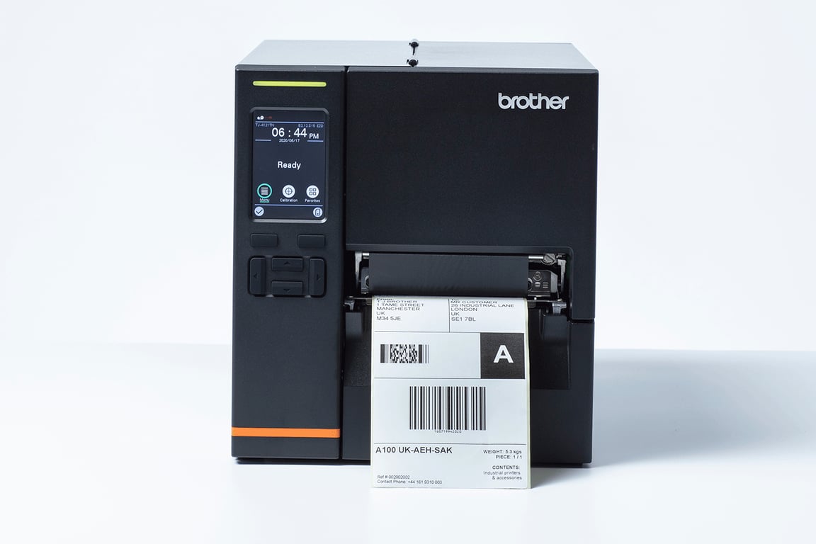 Brother TJ4021TN impresora de etiquetas Térmica directa / transferencia térmica 203 x 203 DPI 254 mm/s Alámbrico Ethernet