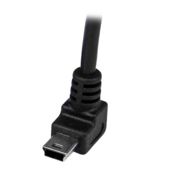 StarTech.com Cable Adaptador 1m USB A Macho a Mini USB B Macho Acodado en Ángulo hacia Arriba