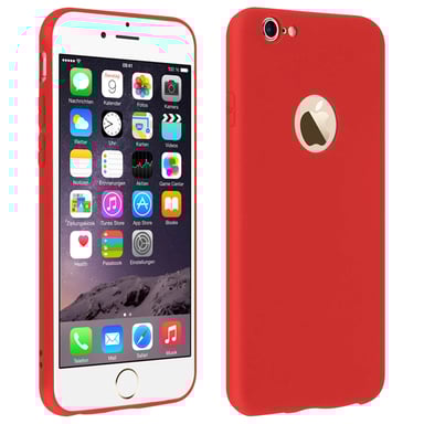 Forcell Coque iPhone 6 , iPhone 6S Coque Soft Touch Silicone Gel Souple - Rouge