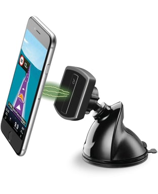 Cellularline Touch Flexi - Universal Support de smartphone auto magnétique avec fixation par ventouse