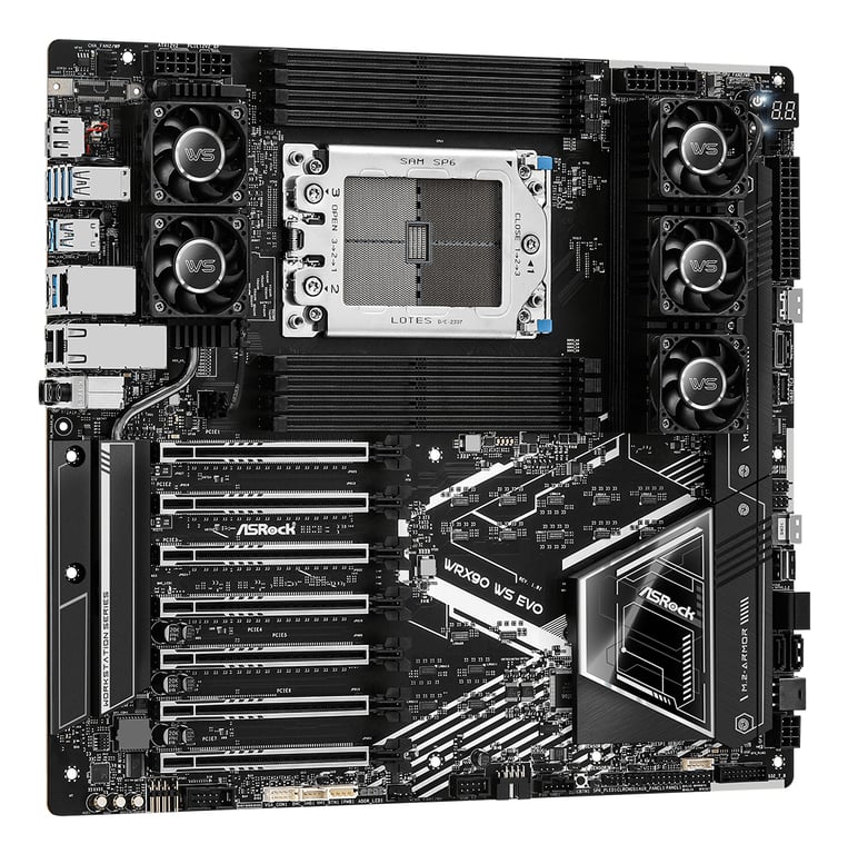 Asrock WRX90 WS EVO carte mère AMD WRX90 Socket sTR5 EEB Neuf - vue 3