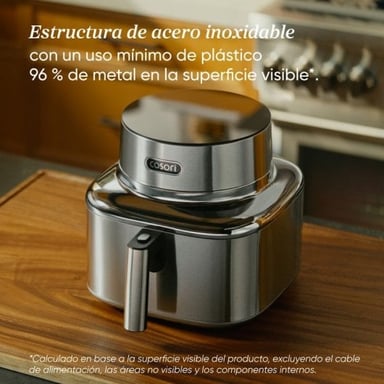 Freidora de Aire Cosori Iconic Single Chef Edition 6 2L 1725W Inoxidable con Temporizador