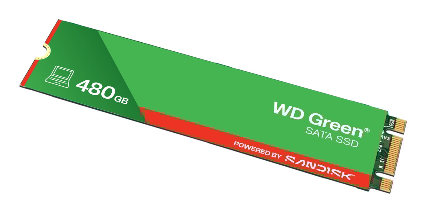 Western Digital SSD WD 480 Go .2 - vue 3