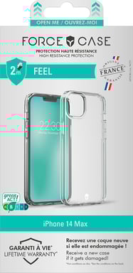 FORCE CASE FCFEELIP14M coque de protection pour téléphones portables Transparent iPhone 14 Plus