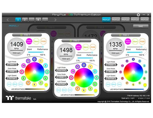 Thermaltake Riing Plus Boitier PC Ventilateur 12 cm Multicolore