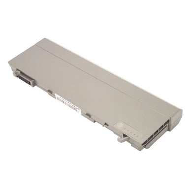 Battery LiIon, 11.1V, 6600mAh, silver for DELL Latitude E6510, High Capacity Battery