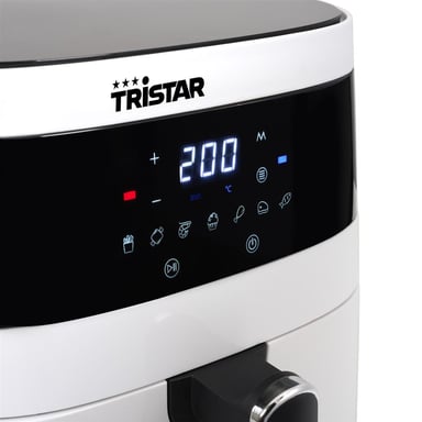 Tristar FR-9069PR freidora Sencillo 5,5 L Independiente 1600 W Freidora de aire caliente Negro, Blanco