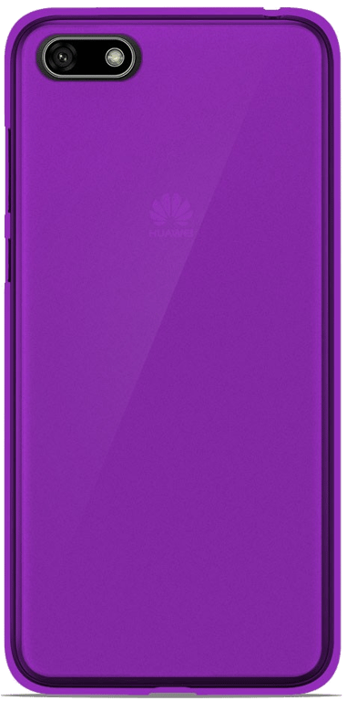 Coque silicone unie compatible Givré Violet Huawei Honor 7S