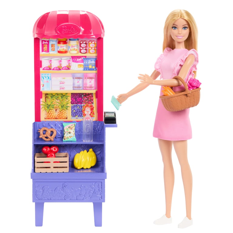 Poupée Barbie JCT05 – Coffret « Malibu » au Marché avec 11 Accessoires - vue 2