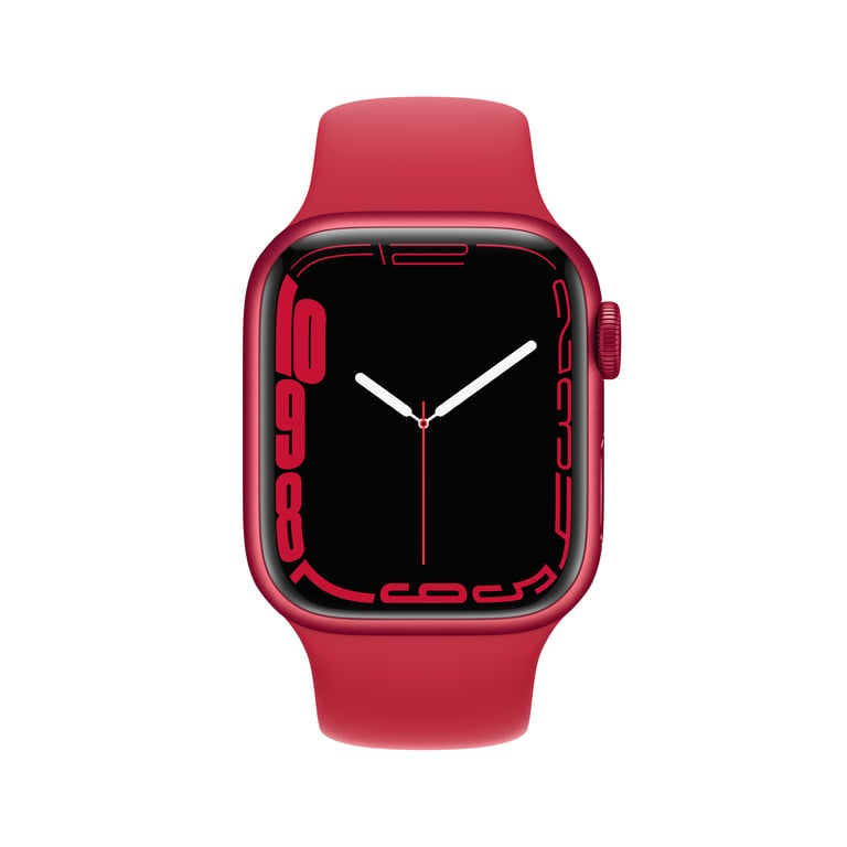 Apple Watch Series 7 OLED 41 mm Digital Pantalla táctil 4G Rojo Wifi GPS (satélite)