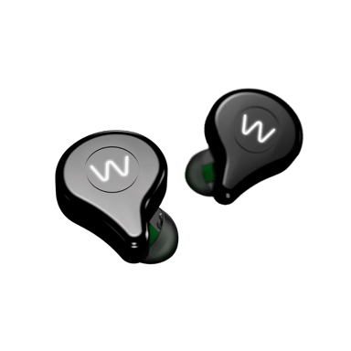 Wavell Two Casque True Wireless Stereo (TWS) Ecouteurs Appels/Musique Bluetooth - Noir Fumé