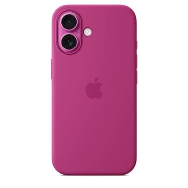 Apple Coque en silicone avec MagSafe pour iPhone 16 - Fuchsia Apple (brand) iPhone 16