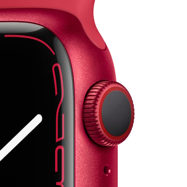 Watch Series 7 (GPS + Cellular) 41 mm Cassa in alluminio (Prodotto) Rosso, cinturino sportivo (Prodotto) Rosso