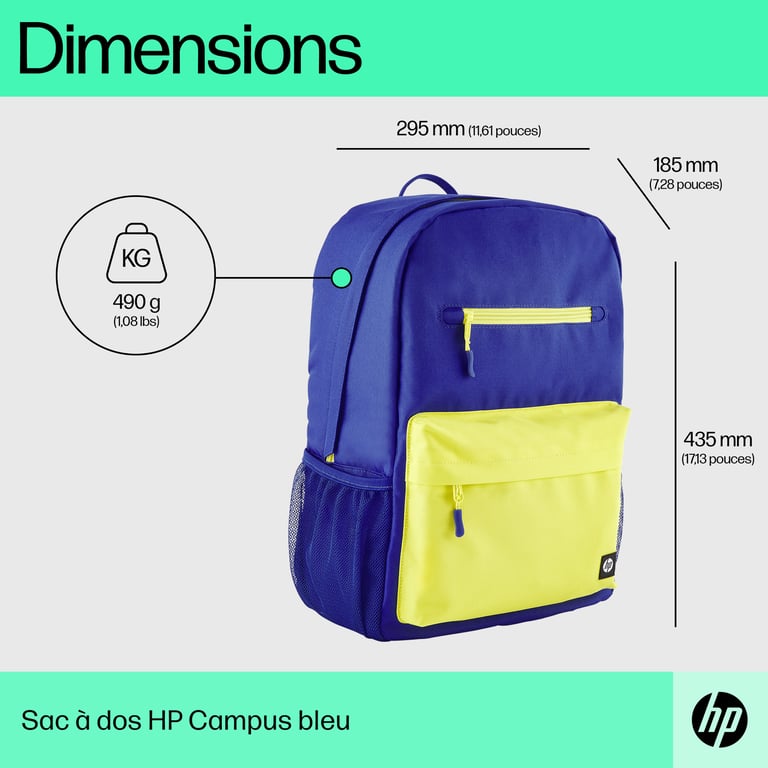 HP Sac à dos Campus (bleu) - Neuf