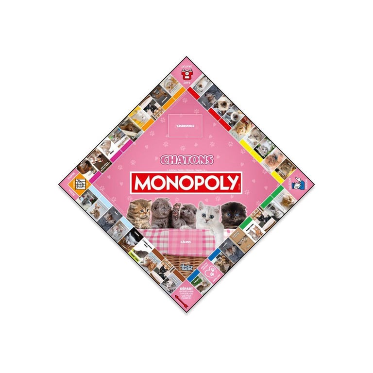 MONOPOLY Chatons Jeu de société WINNING MOVES 2 à 6 joueurs Dès - vue 4