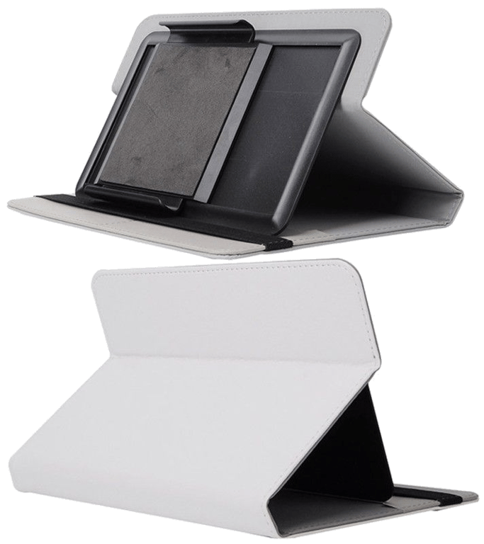 Etui de Protection Housse Universelle Tablettes 7 Pouces Porte Carte Cuir Blanc Faux Cuir YONIS