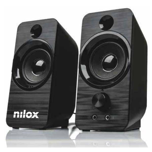 Nilox CASSE ACUSTICHE PC 6W 1-voie Noir Avec fil 3 W - Neuf