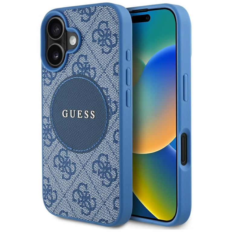 Guess Étui 4G Circle Classic Logo MagSafe pour iPhone 16