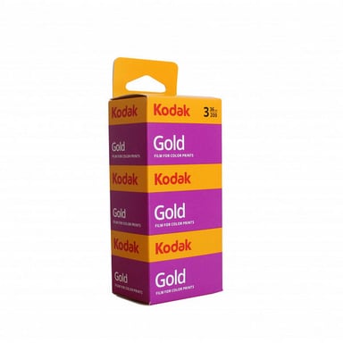 Kodak Pack 3 x Pellicule Gold Couleur 200 ISO - Format 135 - 35 mm - 36 poses - vue 1