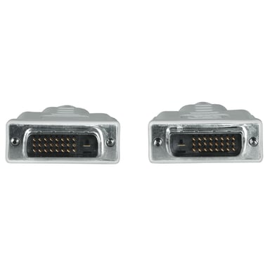 Hama 00200931 Cavo DVI 1,5 m DVI-D Grigio