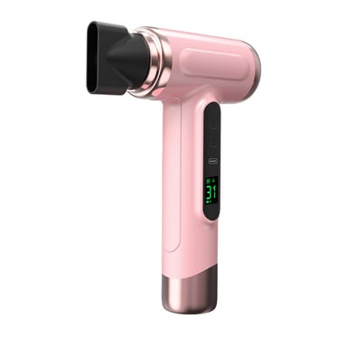 Secador de Pelo Inalámbrico Recargable - Secador de Viaje USB Portátil con Aire Caliente y Frío Pink