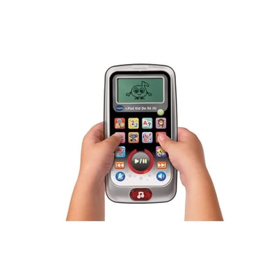 Lecteur musical portable VTech V.Pod Kid Do Ré Mi 16 chansons 17 mélodies 10 activités Écran interactif Casque inclus Orange/Argent
