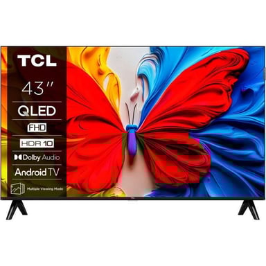 43S51K - TV QLED 43 (109 cm) - Full HD 1920x1080 - HDR10 - Android TV  - 2xHDMI 1.4 - WiFi