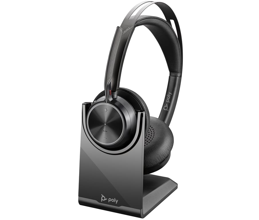 POLY Micro casque Voyager Focus 2 UC + câble USB A vers USB C + base de chargement Neuf - vue 4