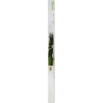 Cable de audio ''Flexi-Slim'', clavija macho/hembra de 3,5 mm, dorado, verde, 0,75 m
