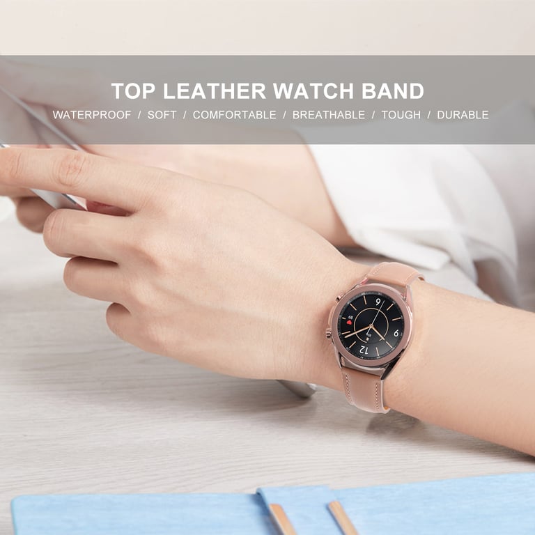 Bracelet en cuir pour Samsung Galaxy Watch 3 Neuf - vue 3