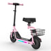 Trottinette électrique enfant 2-en-1 iScooter iK7 avec siège amovible et panier - rose