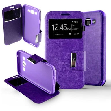 Etui Folio Violet compatible Samsung Galaxy E5