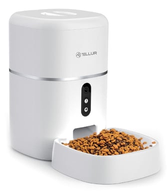 Tellur TLL331461 gamelle et abreuvoir pour chiens et chats Blanc Universel Distributeur automatique pour animaux de compagnie