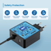Ewent EW3978 chargeur d'appareils mobiles Ordinateur portable Noir Secteur Charge rapide Intérieure