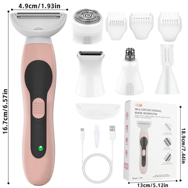 Set rasoio elettrico e rifinitore 5 in 1