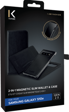 Custodia magnetica sottile GEN 2.0 2-in-1 e guscio per Samsung Galaxy S10+, nero