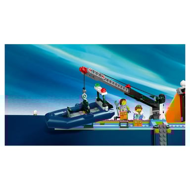 60368 LEGO City - Navire d'Exploration Arctique avec Hélicoptère et Minifigurines