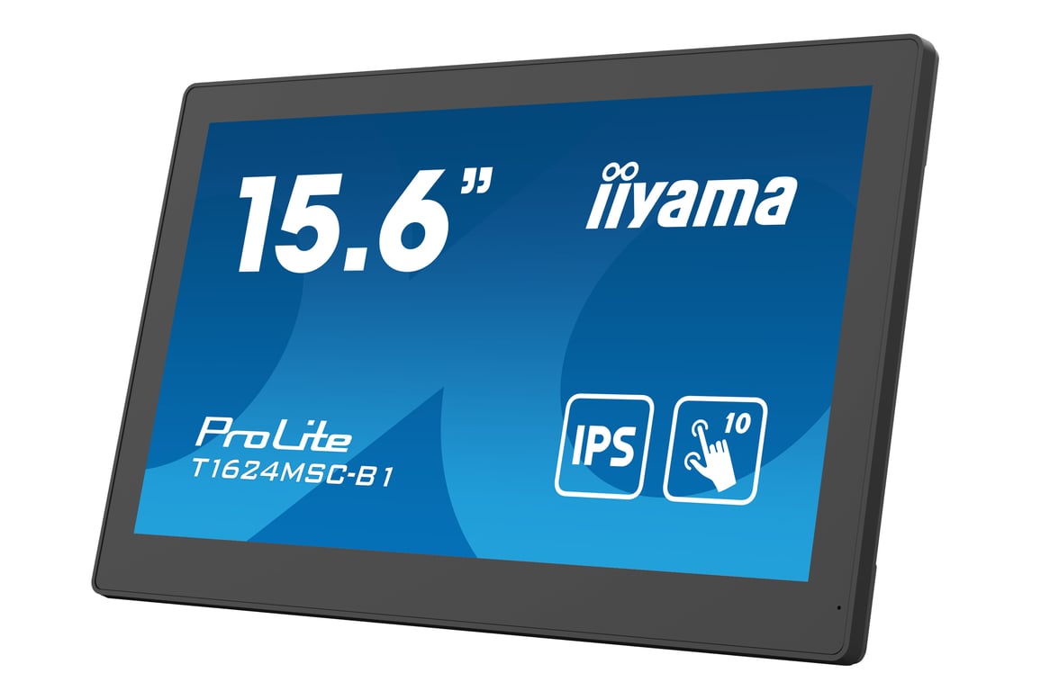 iiyama T1624MSC-B1 écran plat de PC 39,6 cm (15.6 ) 1920 x 1080 pixels Full HD LED Écran tactile Noir - Neuf